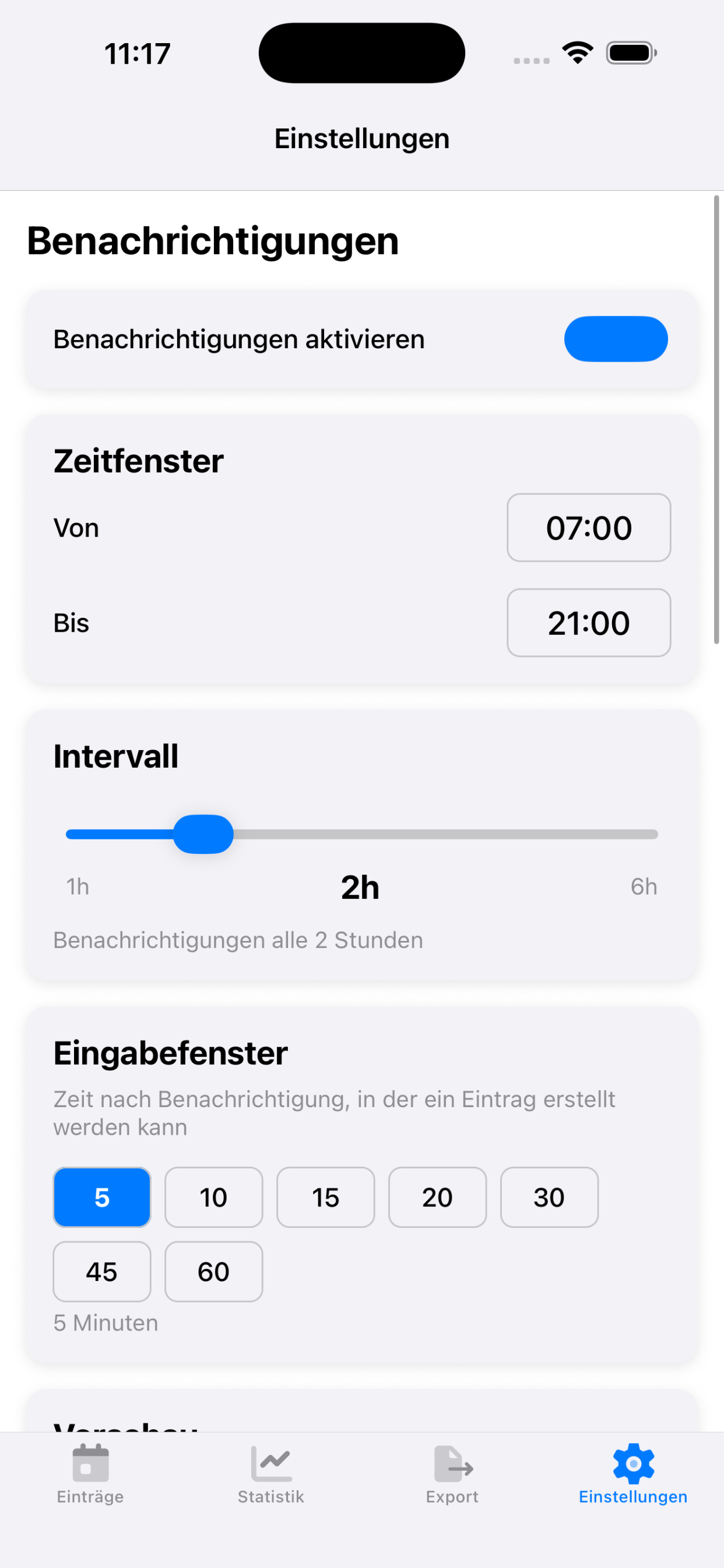 Stresstagebuch Screenshot 3